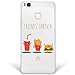 Produktbild WoowCase Huawei P9 Lite Hülle, [Hybrid ] Handyhülle PC + Silikon für [ Huawei P9 Lite ] Friends Forever- Hamburgers, Pommes Frites und Cola Handytasche Handy Cover Case Schutzhülle - Transparent