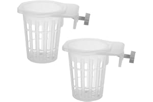 MIOYOOW Appendini Piante Acquario, 2 Pezzi Supporto Trasparente con Fori Cestino per Fioriera Acquario, Porta Piante da Appendere, per Acquaponica Coltura Vegetale e Decorazioni Acquascape