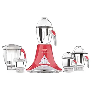 Vidiem MG 563 A VSTAR Rose 750 Watts Juicer Mixer Grinder (Pink & White, 5 Jars)