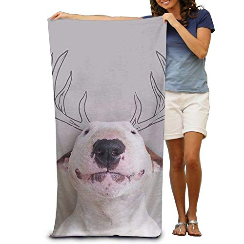 No Soy Como Tu Serviettes Plage Draps de Bain Bath Towel Angulose Bull Terrier Patterned Soft Beach Towel 31'x 51' Towel with Unique Design