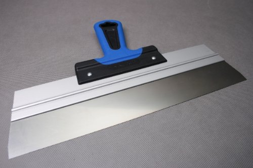 Edelstahl Fassadenspachtel - Flächenspachtel mit Aluhalter und 2-K-Griff- Größe: 350x48mm
