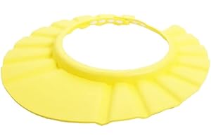 apofly Baby Bath Cap Creative Shampooing Protective Protective and Protection Oret Protection Ajustement Casquette de Douche de baignade Molle pour bébé Chapeau de Bain bébé Jaune, Baby Bath Casque,