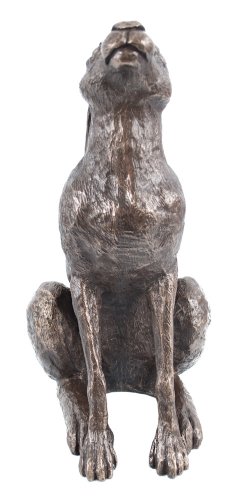 Moonbeam Hare Large 28cm High Cold Cast Bronze Sculpture by Harriet Glen