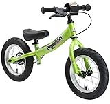 BIKESTAR Vélo Draisienne Enfants pour Garcons et Filles DE 3-4 Ans  Vélo sans pédales évolutive 12 Pouces Sportif  Vert