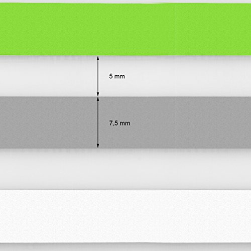 ECD Germany Doppelrollo 95 x 150 cm Grün-Grau-Weiß Klemmfix ohne Bohren für Sonnen- und Sichtschutz inkl. Befestigungsmaterial EasyFix Jalousie Verdunklungsrollo Rollo - 5