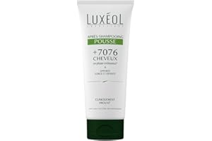 LUXÉOL - Après-Shampooing Pousse - Force & Densité - Hydratatation, Douceur & Brillance - Soin Cheveux - 98% d'Ingrédients d'Origine Naturelle - Fabriqué en France - 200ml