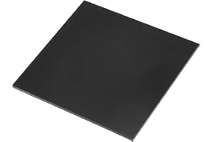 Rebower 203x203x4mm UHMW Polyethylene Sheets Ultra High Molecular Weight Black Plastic Sheet [for Home, Industrial]