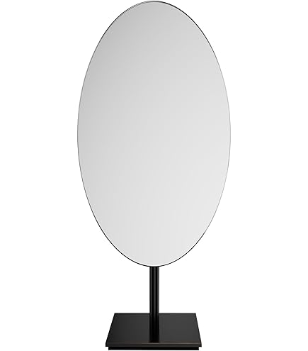 Miroir De Table Rectangulaire Avec Support En Bois Et Métal - Miroir Pivotant Pour Maquillage, Salle De Bain, Chambre - 21x16 Cm - 12