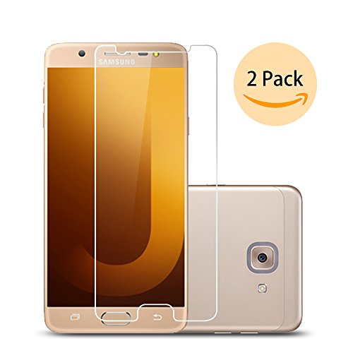 Samsung Galaxy J7 MAX Screen Protector,Ecoye 2-pack Premium Tempered Glass Screen Protectors for Samsung Galaxy J7 MAX with 2.5D round edge 9H Hardness anti-Scratch Oleophobic coating anti-fingerprint