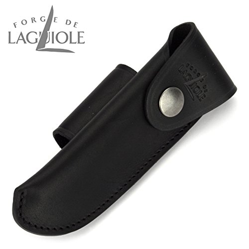 Forge de Laguiole B3N - Gürteletui aus schwarzem Leder für ein Laguiole Taschenmesser 11/12 cm