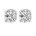Produktbild WINOMO Paar Magnet Ohr Stud Ohrringe Unisex: Runde Zircon(Clear)