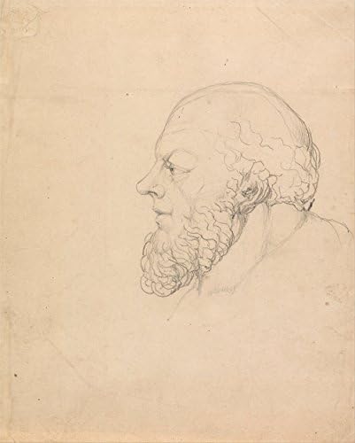 Spiffing Prints William Blake - Socrates a Visionary Head - Medium - Semi Gloss Print Vintage Wall Art Poster Picture Giclee Artwork Modern Contemporary & Fine Art Print
