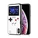 Price comparison product image merfinova Handheld Retro Game Console Phone Case, Compatible with iPhone (X/Xs, White)
