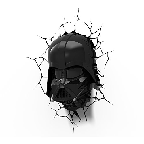 Star Wars Darth Vader Wandlampe 3D Light FX LED Kinderlampe -Nachtlicht für kinder mit automatische Abschaltung und wandaufkleber [Energieklasse A++] - 4