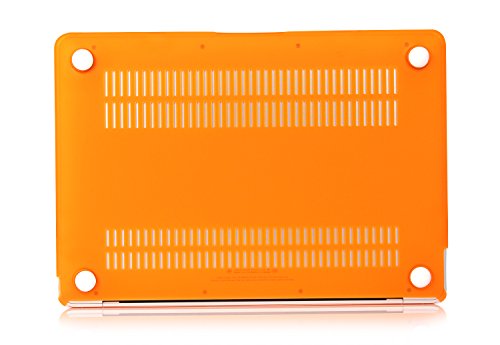 Aesetek Macbook Pro 15 Hülle 2016,Ultra Slim Hartschale SchutzHülle Snap Case für Neueste Apple Macbook Pro 15,4 zoll(A1707) mit/ohne Touch Bar und Touch ID,Matt Oberfläche,Orange - 4