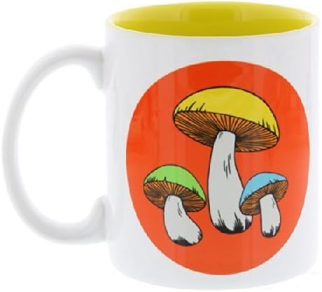 Retro?Mushrooms?Mug by Popcorn Movie Poster