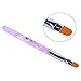 Elite99 7pcs Assorted Brush Pen Set Acrylic UV Gel Painting Draw Builder Nail Art False Tips Portable DIY Handle Manicure Tool Salon Design