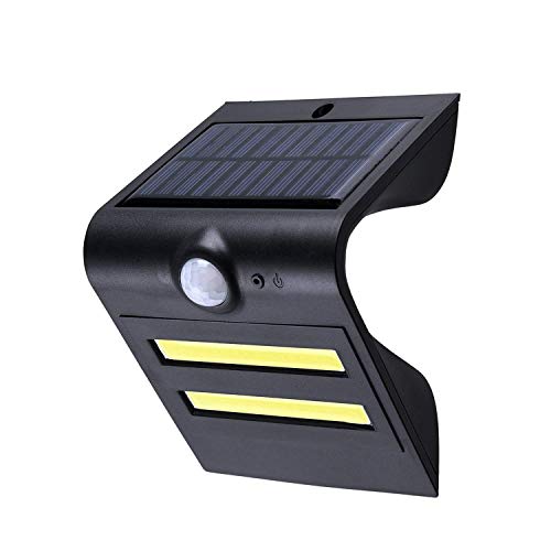 YOUKOYI Lamparas Solares LED Con Detector de Movimiento Luces Solares para Jardin, COB LED Tecnología, 3 Modos de Iluminación, Lampara Solar Exterior, Luz Solar para Jardin, Iluminacion LED Solar
