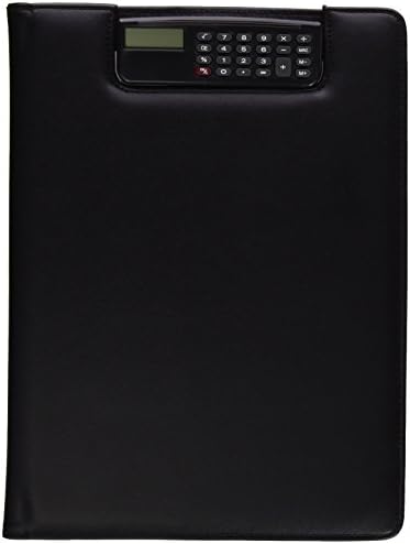 Alassio 31500 Conference Folder with Calculator Clip A4 32.5 x 24 x 2 cm Black