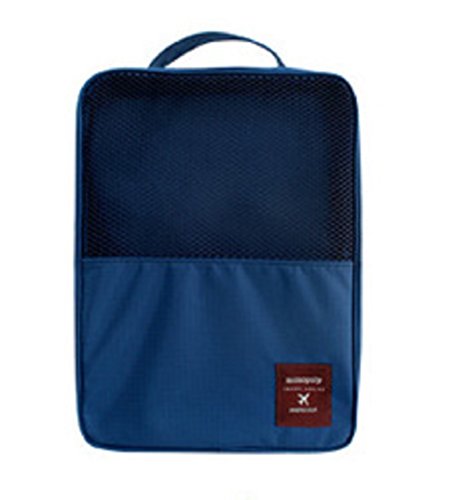 Preisvergleich Produktbild FAIRY COUPLE Reise und Urlaube brauchende Aufbewahrungsbox- Schuhbox praktischer Design Multifunktion mit Handgriff kann 3 Paar Schuhen tragen! C5208 (dunkel blau)