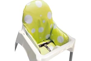 ZARPMA Coussin compatible avec les housses de chaise haute Antilop pour bébé, lavable, pliable, insert de chaise pour enfant (vert)