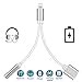 Price comparison product image Headphone Adapter for iPhone XR Adaptor 3.5mm Dongle Jack Audio Adapter for iPhone XS Max XS X iPhone 7/7plus 8/8plus Earphone Splitter AUX Audio Cable Music & Charge Support iOS 12 System or Higher