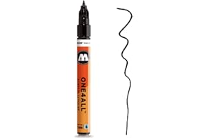 Molotow 127-HS ONE4ALL Marqueur Pointe 1 mm Noir Signal 5 ml