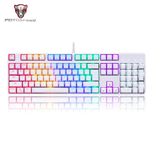 Preisvergleich Produktbild Heraihe Gaming Keyboard, Wired Aluminiumlegierung Regenbogen-LED-Hintergrundbeleuchtung Gaming Tastatur und Maus Set Water-Resistant Entwurf, für Windows XP Vista