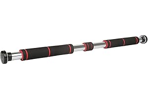 HUOLE Barre de Tractions Porte, | 80-130 cm | 150 kg | Barre de porte | Barre de gymnastique | Musculation | Pull Up Bar | Bras | Appareil de musculation | Réglable individuellement