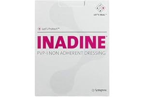 GLATTOL Inadine Wundkompresse, 9,5 x 9,5 cm, Nicht haftend, antimikrobiell, 10 Stück