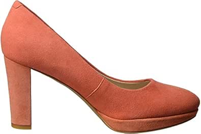 clarks pumps orange