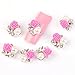 Nail Art Tip Decoration Rose Faux Pearl Charms Pack of 10