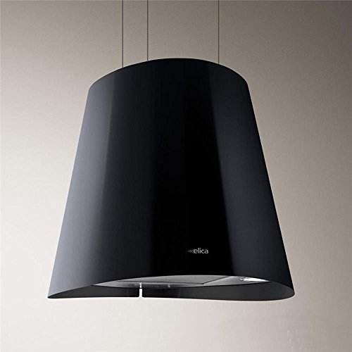 Hotte cuisine Elica suspendue inox noir JUNO Ø 50 cm