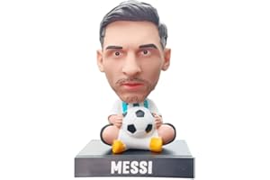 Doyomtoy Fußball-Star-Dekorationen für Zimmerdekoration, Desktop-Ornamente, Auto-Puppen, Fußball-Stars Messi, C Luo, Beckham, Neymar...
