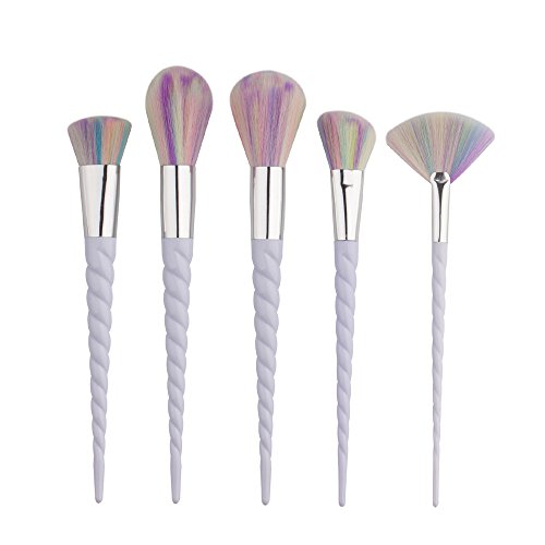 ♥ Loveso ♥- Make up 5PCS Bilden Augenbraue Eyeliner Kosmetische Concealer Erröten Grundlagen Bürsten_Silber