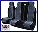 VW Transporter T30 Luxury Van Seat Covers Black & Grey