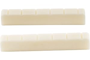 Musiclily Kości Siodełko Gitaryowe 6-strunowe do Gitary Klasycznej DJ-01 52x6x9/8,5mm (2 szt.)