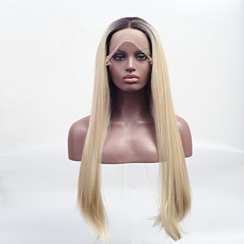 Arimika Ombre Blonde Heat Safe Synthetic Lace Front Wig For Women