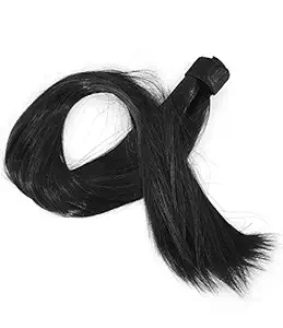 Maahal? Around Wrap Ponytail Hair Extensions For Girls And Women For Casual And All Function Wear, Black, Pack Of 1