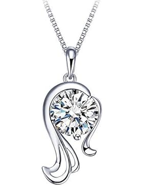 Sasavie Schmuck-Konstellation Sternzeichen-45CM-Jungfrau Anhänger-Sterling Silber 925