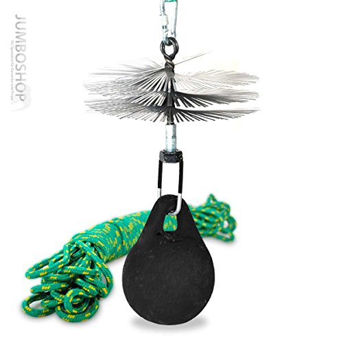 Schubstange Kesselstab STARR Holzgriff M12 Länge 100cm + 120 mm Heizkesselbürste Kesselbürsten Ofenbürste Ofenrohr reinigen Reinigungsbürste - 7