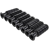 8pcs futbolín fútbol mesa pequeña mango agarre mango de goma Grip Parte Replacment para 1,2 m mesa --- Negro