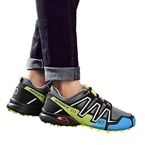 Preisvergleich Produktbild Geili Herren Sneaker Turnschuhe Atmungsaktiv Rutschfest Sportschuhe Männer Freizeit Übergrößen Slip On Laufschuhe Trekking Hiking Halbschuhe Outdoor Fitnessschuhe