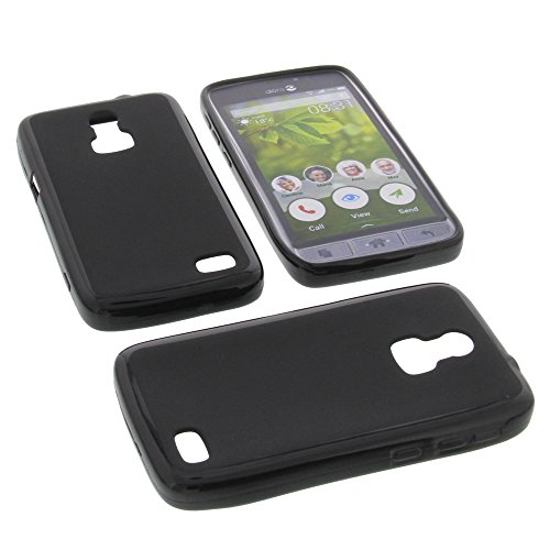 foto-kontor Funda para Doro 8031 Funda Protectora de Goma TPU para m  vil Negra