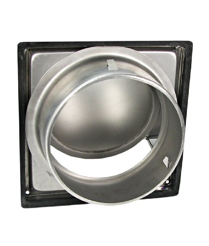 Edelstahl Überdruckklappe LG 5515 L integr. Rückstauklappe Rohranschluss DIN Ø 150 - 2