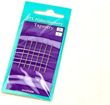 JTL HaberdasheryCross Stitch Tapestry Blunt End Needles Size 28 (6pk)