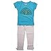 Bio Kid Designer Top & Full Bottom - Blue T Shirt & White Leggings - 2 Pcs Set Pack (12- 18 Months) RS.429.00