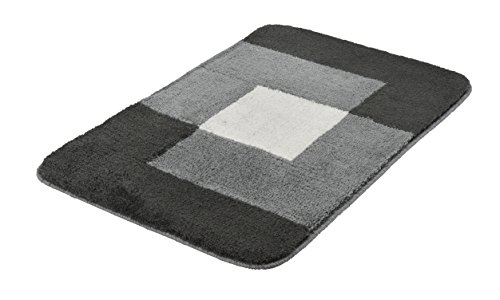 Meusch 2875905311 Badteppich Tommy, Acryl, 70 x 120 x 3 cm, schiefer