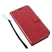 Produktbild jbTec Flip Case Handy-Hülle Book #M69 zu Motorola Moto G5 - Handy-Tasche Schutz-Hülle Cover Handyhülle Bookstyle Booklet Handschlaufe, Farbe:Rot, Modell:Motorola Moto G5