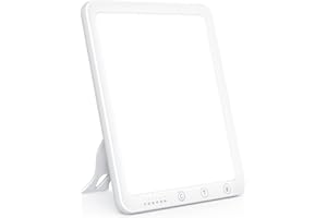 AUINSKY SAD Lamp,10,000 Lux Light Therapy Lamp,Sunlight Lamp with 3 Color Modes 6 Timer Settings,5 Brightness Levels,Portable Touch Control Memory Function for Home/House Use